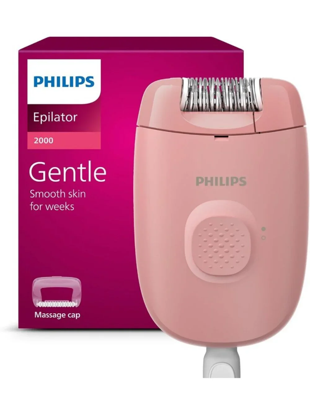 Corded Epilator for Legs & Body, Women's Hair Removal Device, Smooth Skin Tool